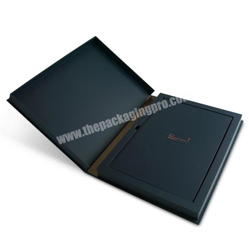 Wholesale customization empty paper business diary notebook gift box packing boxes for notebook