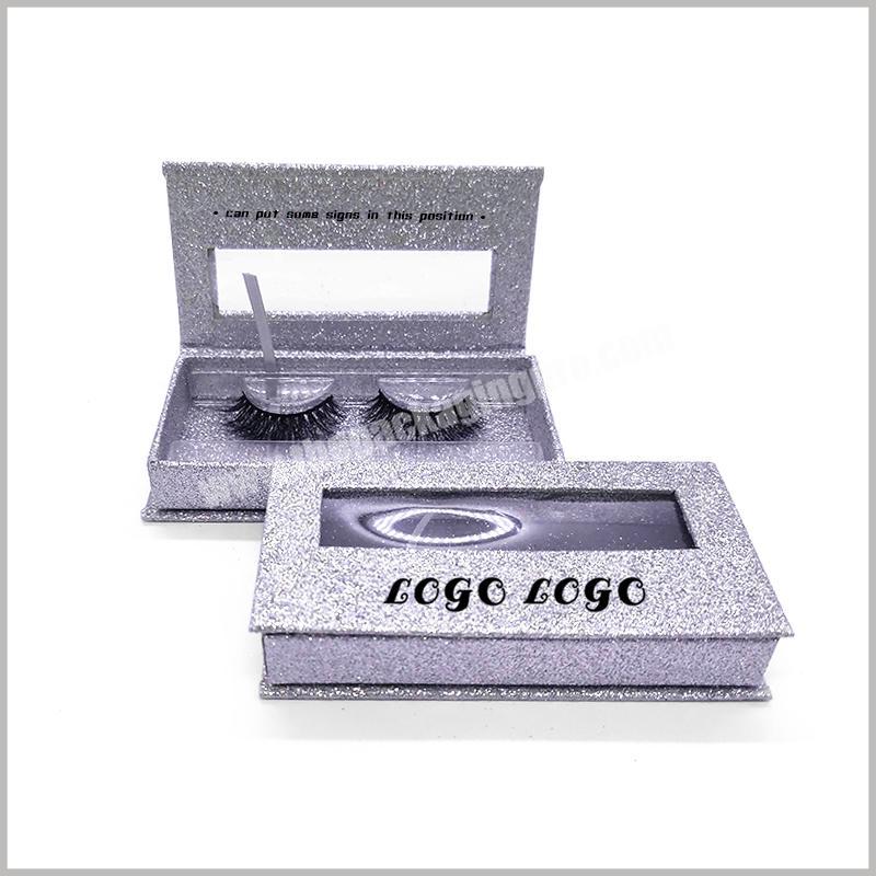 Wholesale customized luxury eyelash false eyelash packaging box printing magnetic flip eyelash packaging box printing logo