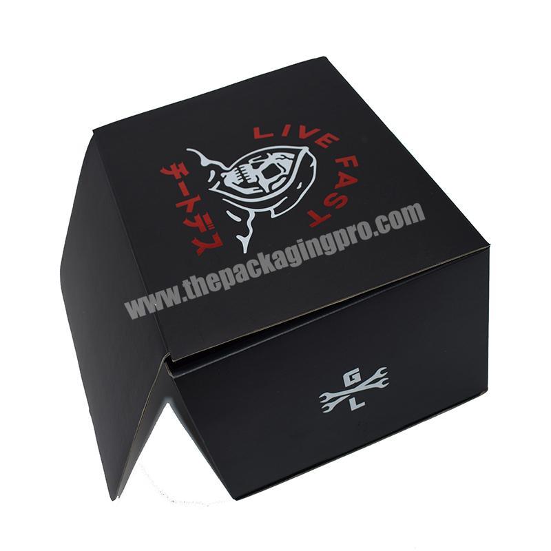 personalize Wholesale design paper corrugated clothes gift packaging mailing box black shoe boxes with custom logo