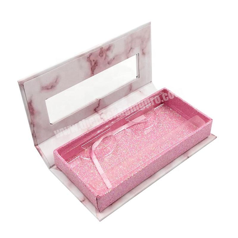 Unique design wholesale luxury empty eyelash box packaging custom manufacturer supply magnetic eyelash boxes