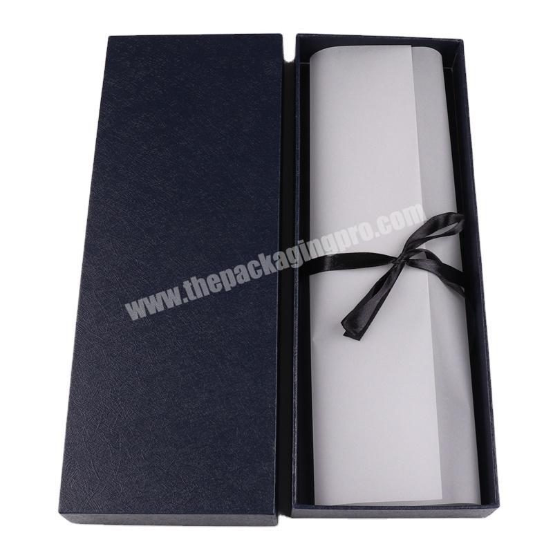 Wholesale low price large luxury black empty storage gift neck tie boxes exclusive packaging custom logo tie box