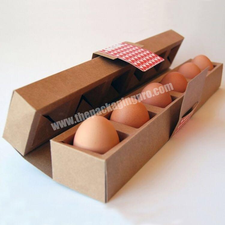 Wholesale recycle cardboard custom paper carton box for egg packaging