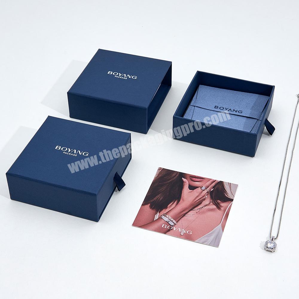 Source Wholesale Custom Logo Slide Drawer Bracelet Jewellery box