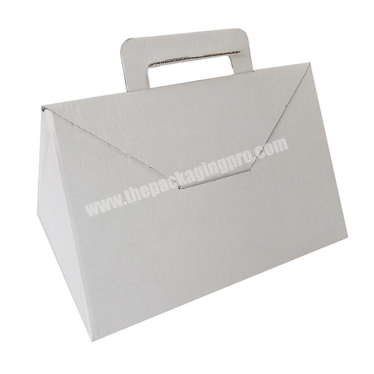 Wholesale special packaging customized snacks packaging corrugated cardboard candy triangle box