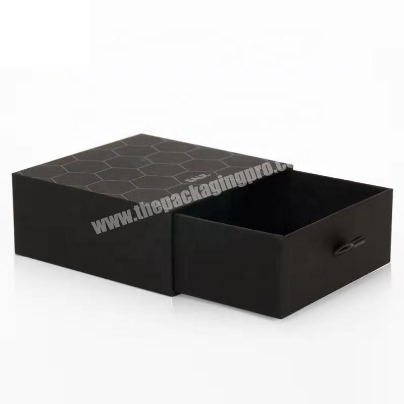 Wholesalers Custom Luxury Black Men'S Wallet Packaging Gift Box