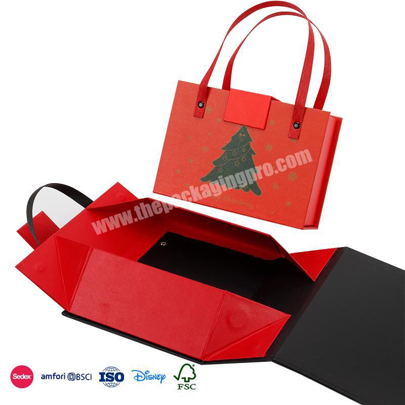World Best Selling Products Red Double Strap Backpack Design Christmas cookie advent calendar packaging box