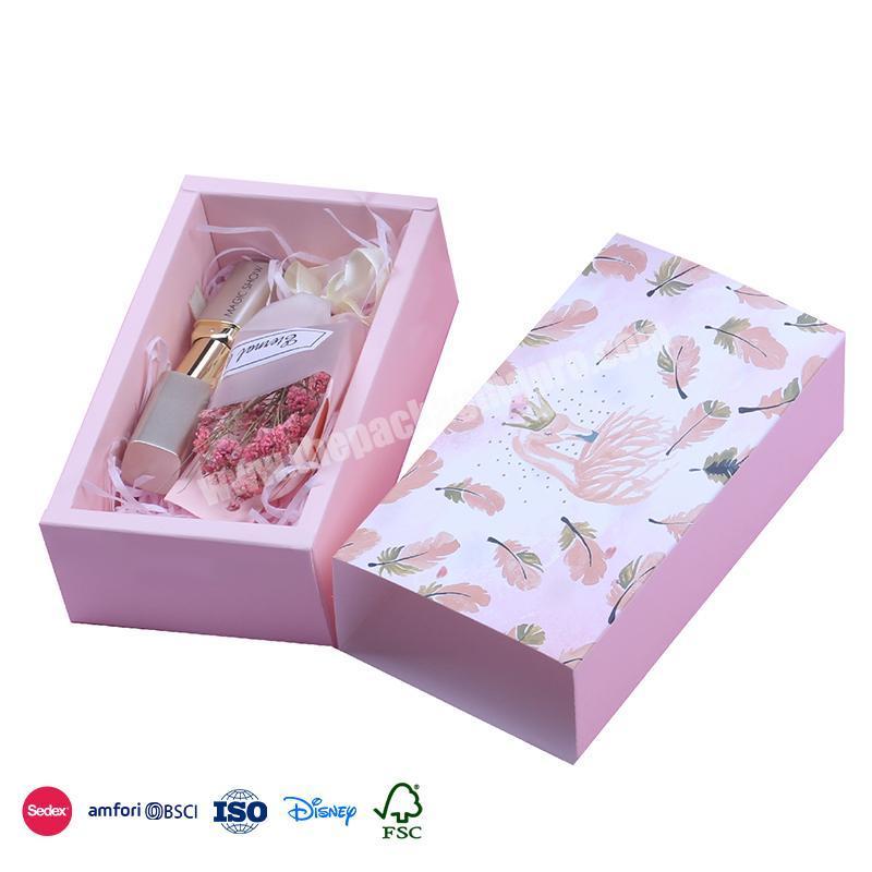 World Best Selling Products Small Rectangular Double Hemmed Design with Fresh Pattern storage box cosmetic