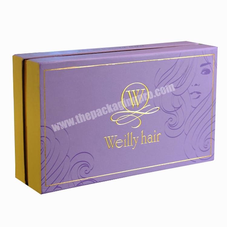 Yilucai Custom Logo Luxury Paper Hair Wig Weave Box Hair Extension Packaging