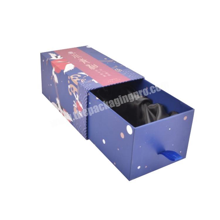 Yilucai Custom Paperboard Drawer Ribbon Packaging Box of Tea