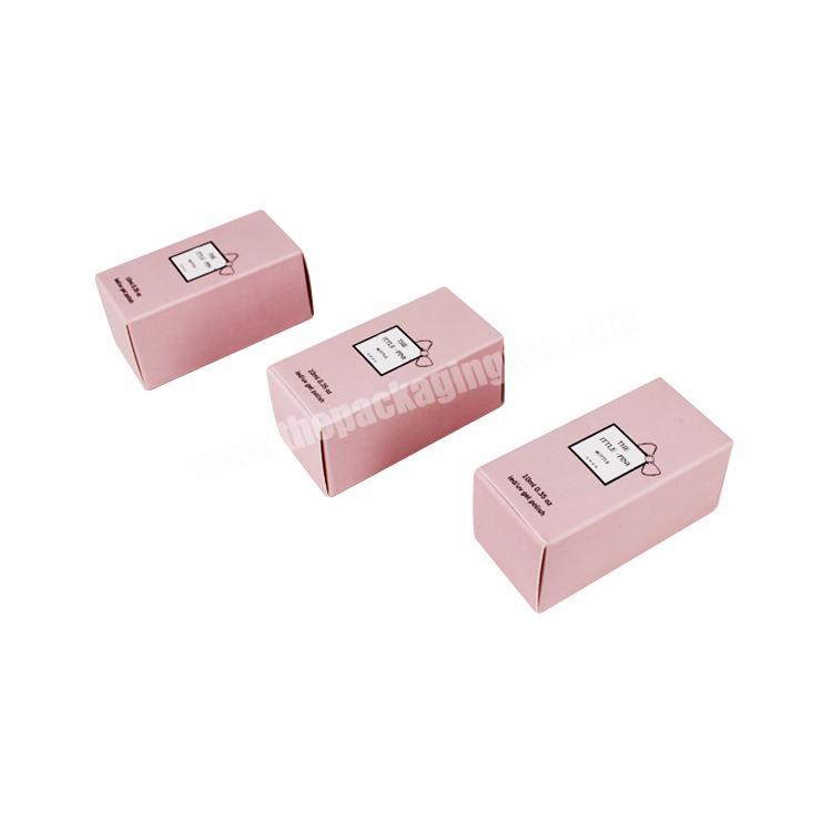 Yilucai Custom Pink Cosmetic Nail Polish Oil Packaging Box with Logo