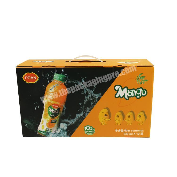 Yilucai  Customized Paper Cardboard Fruit Juice Packaging Box  Squish Packaging Carton