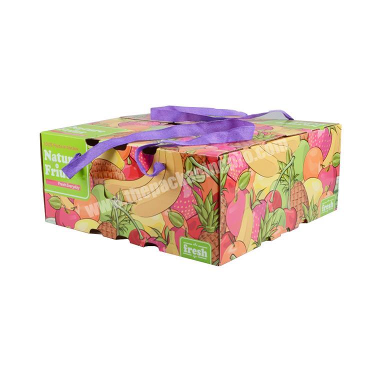 Yilucai High Quality Custom Logo Printed Kraft Fresh Fruit Food Packaging Box