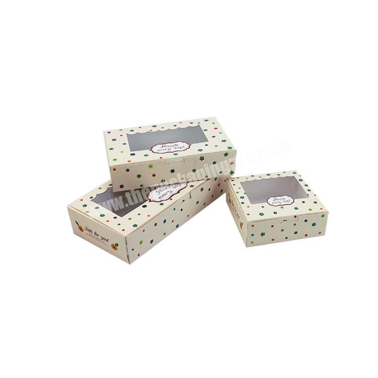 Yilucai Wholesale 20pcslot Pink Sakura Stamping Gift Box for Baking Food Cookie Paper Boxes Packaging Chocolate Cake