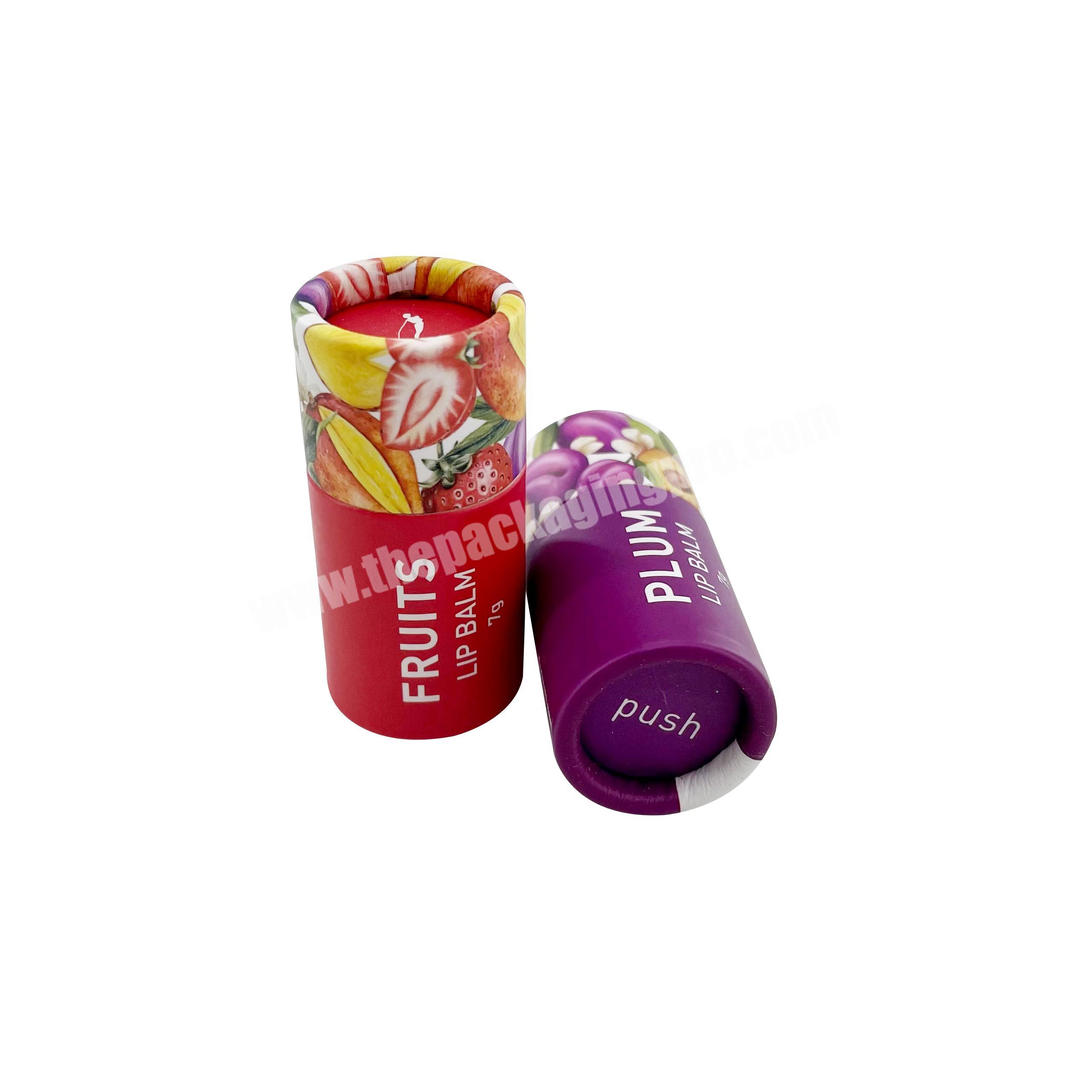beautiful custom print lip balm container lipstick packaging
