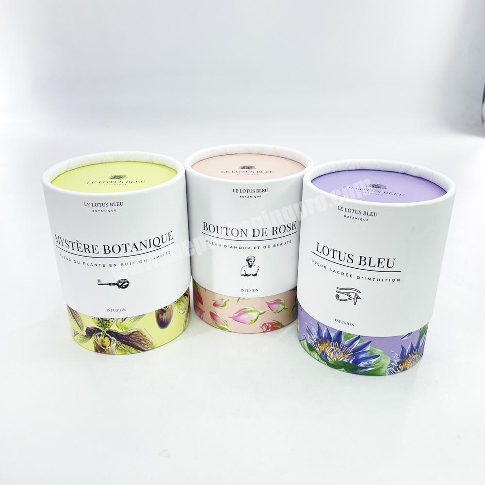 biodegradable cardboard Food Grade paper tubes for tea tea bags packaging