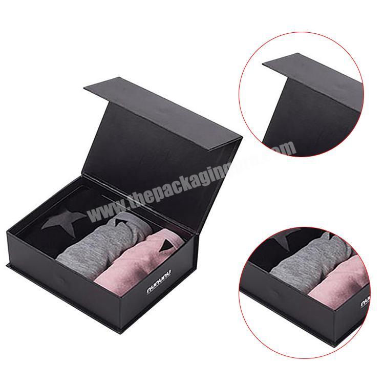 biodegradable cardboard boxes black cardboard magnetic box socks packaging box