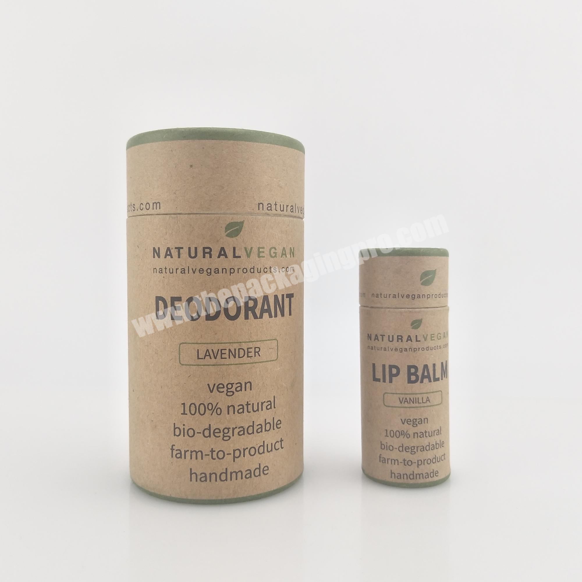 biodegradable cardboard push up deodorant containers lipstick tube