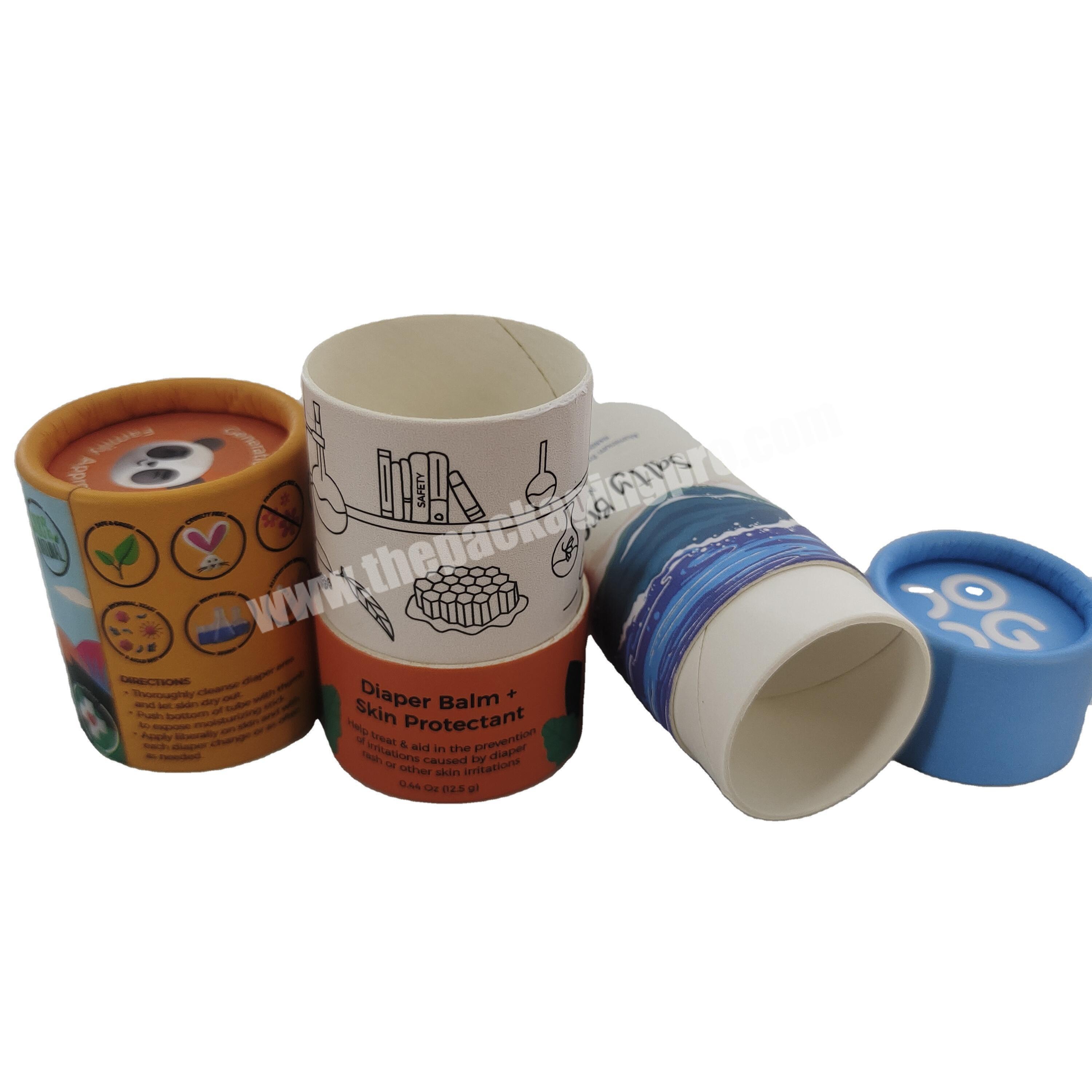 biodegradable paper deodorant  containers packaging push up paper tubes