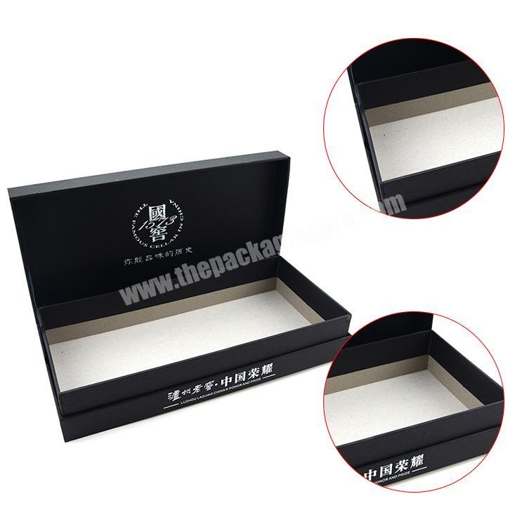 black shirt packaging box rigid paper boxes hard cardboard box packaging