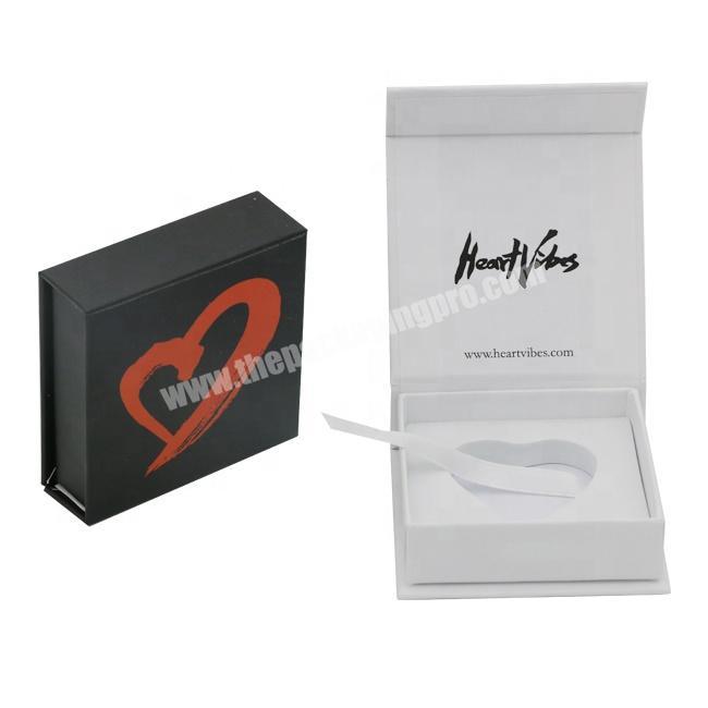 brooch jewelry small gift storage black paper packaging custom insert cufflink box