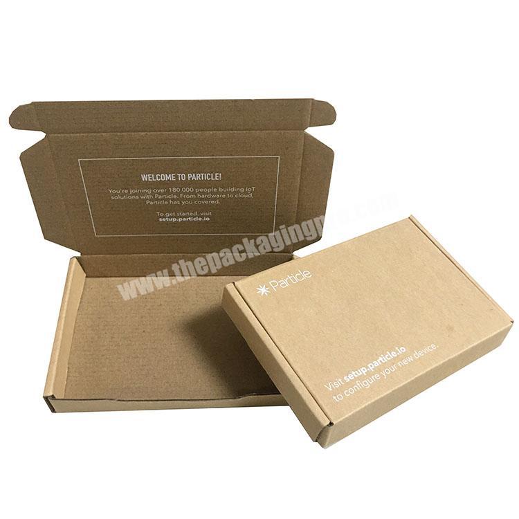 brown kraft corrugated mailer box