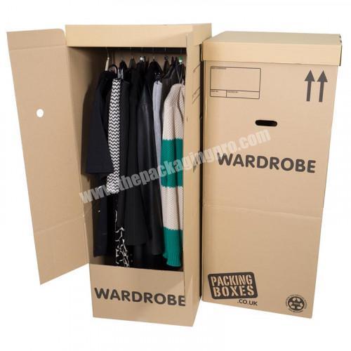 cardboard large mailing boxes  paper wardrobe box clothing garment moving cardboard wardrobe