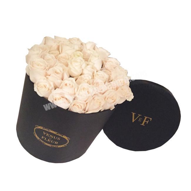 cardboard luxury customized paper hat round flower box