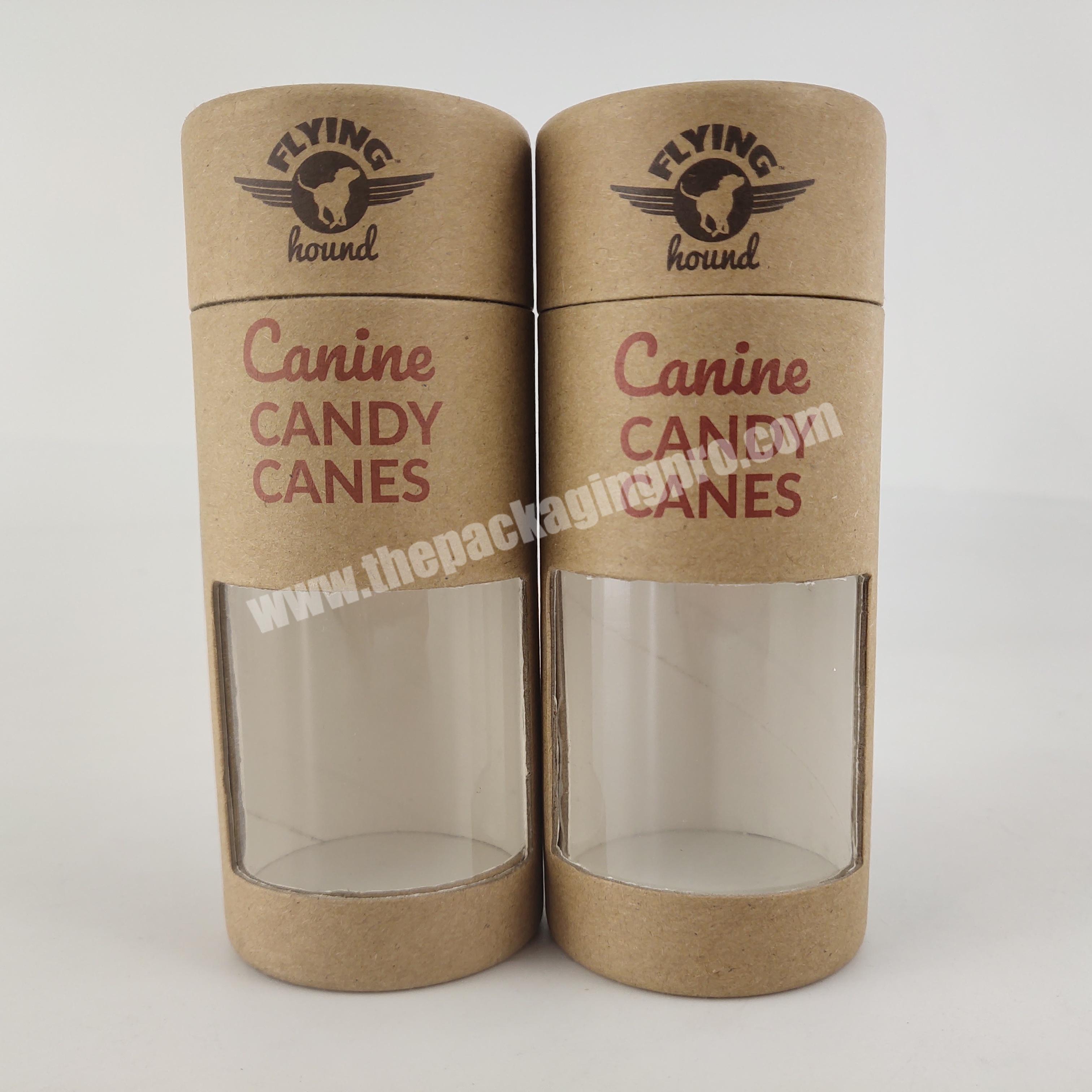 cardboard packaging tube with window for gift