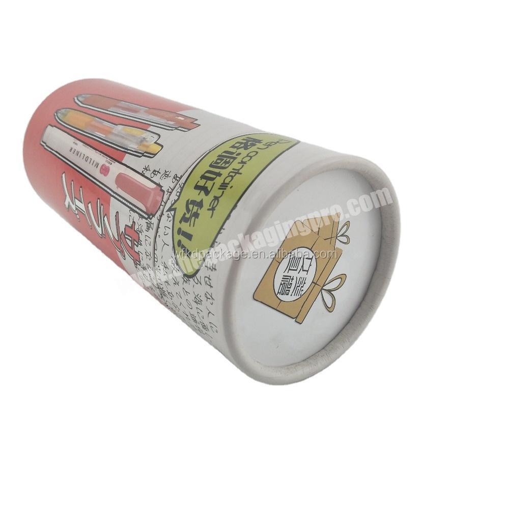 cardboard paper canister for Stationery packaging