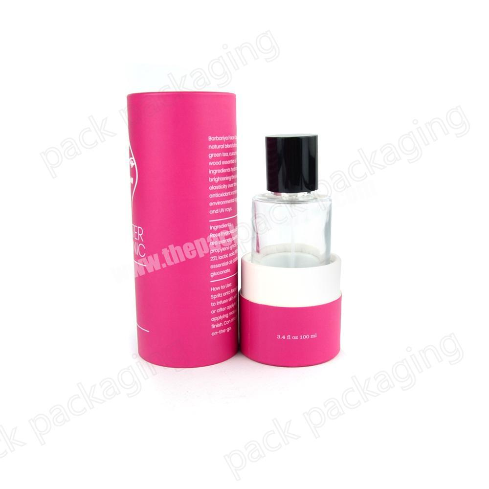 cardboard tube bottle packaging box paper cylinder box for essential oil  perfume packaging