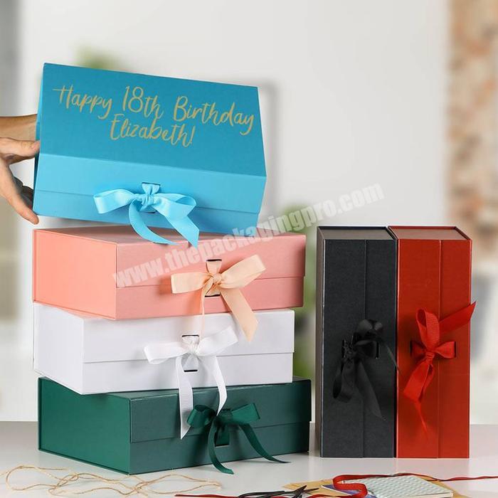 carton custom logo printed folding cardboard eyelash gift packaging paper boxes with magnetic box sleeve folding gift box
