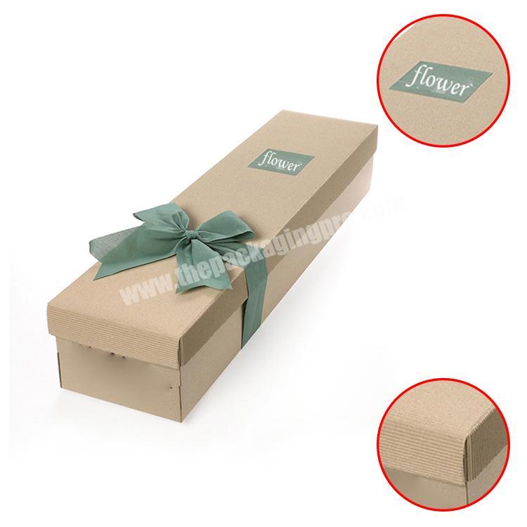 china rectangle cardboard box flower paper box luxury flower paper box packaging