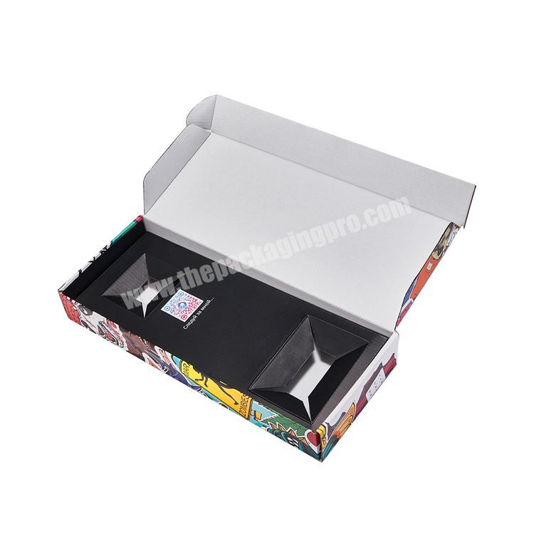 clothes shipping packaging gift customized box mailer brand colour free standing mail box