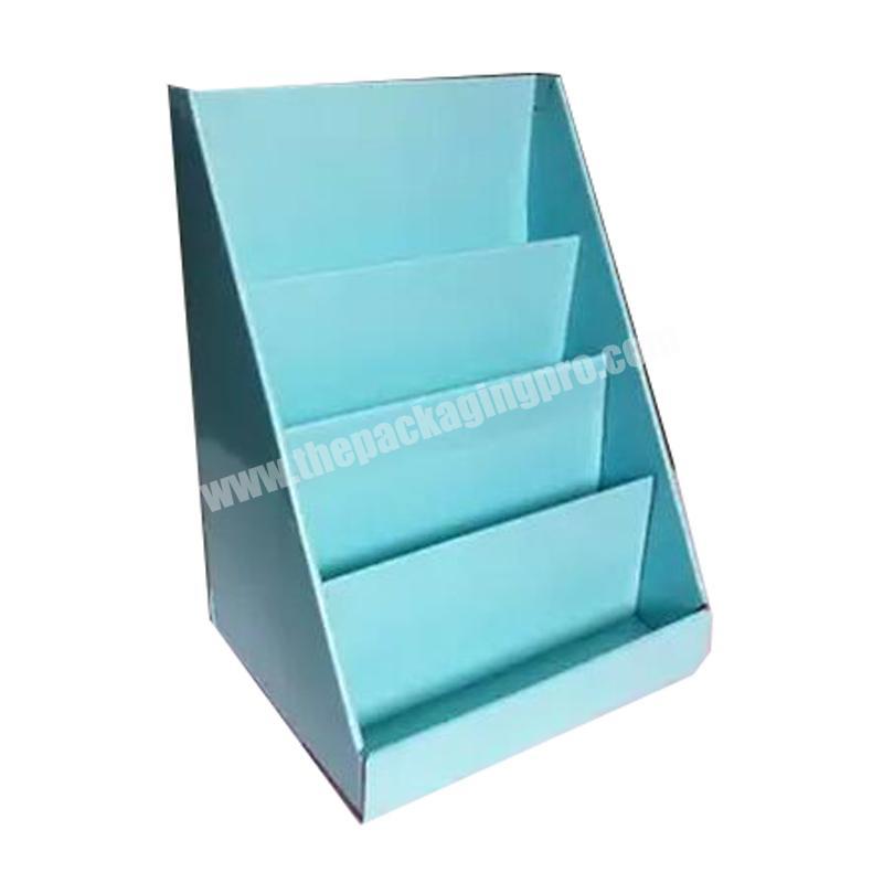 corrugated retail Custom countertop counter desktop display cardboard stand