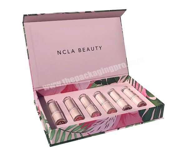costume packaging box  lash kit boxes cosmetic packaging pink makeup kit box