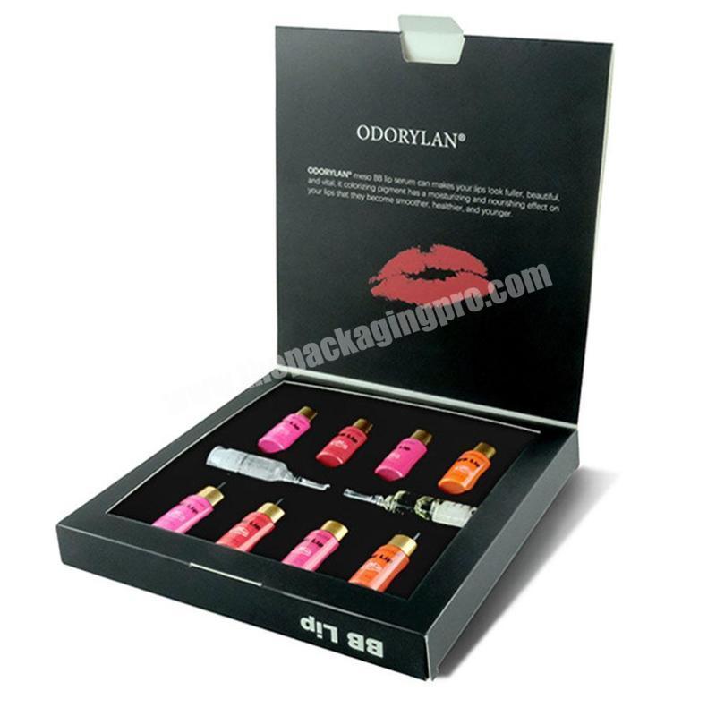 custom cardboard lip gloss boxes lip gloss thin paper packaging box cardboard lip gloss set boxes