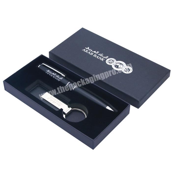 custom cheap small paper lid and base gift packaging box for keychain