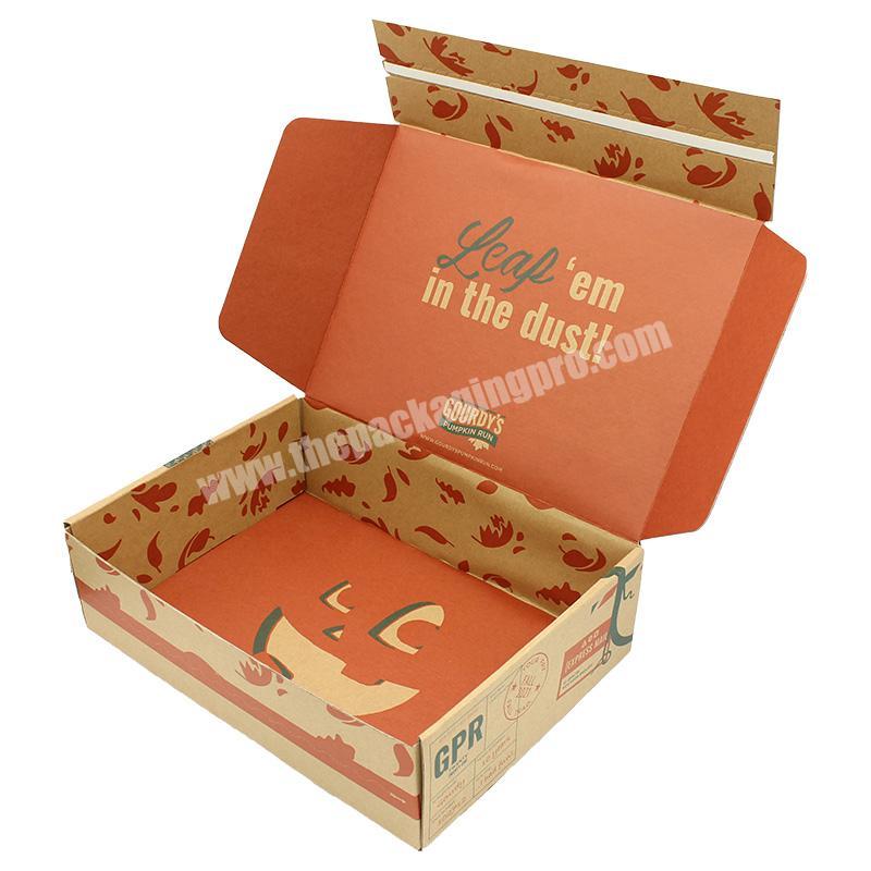 custom design eco-friendly Kraft paper box clothes shipping mailer box shoe boxes with custom logo