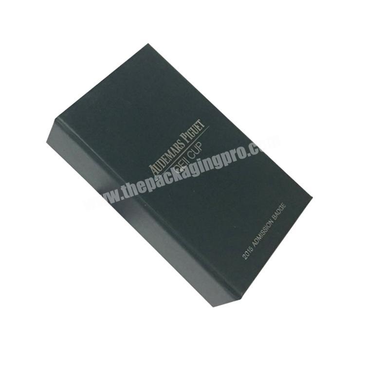 custom logo black magnetic style lipstick fake book shaped gift box
