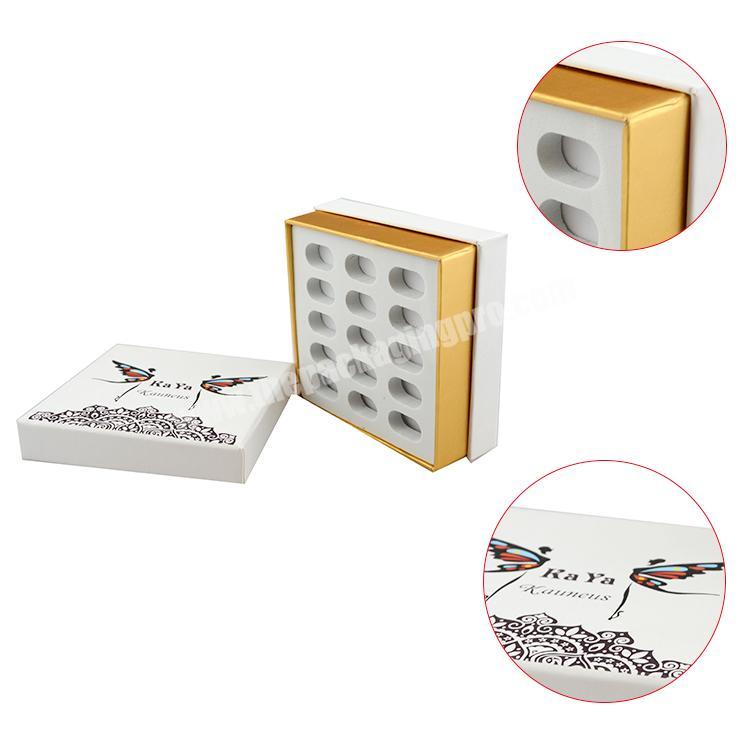 custom logo cardboard box rigid paper gift box white cosmetic box packaging