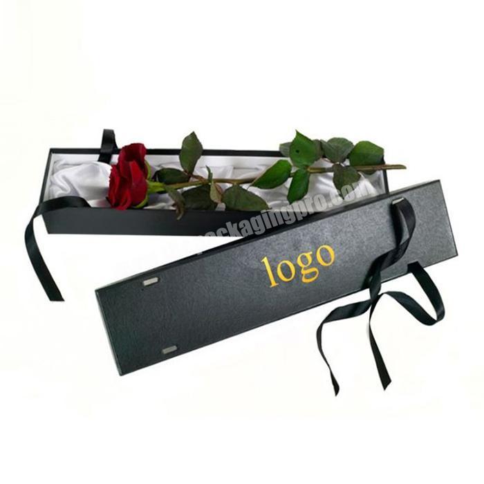 custom logo cardboard boxes rectangular flower boxes flower packaging box
