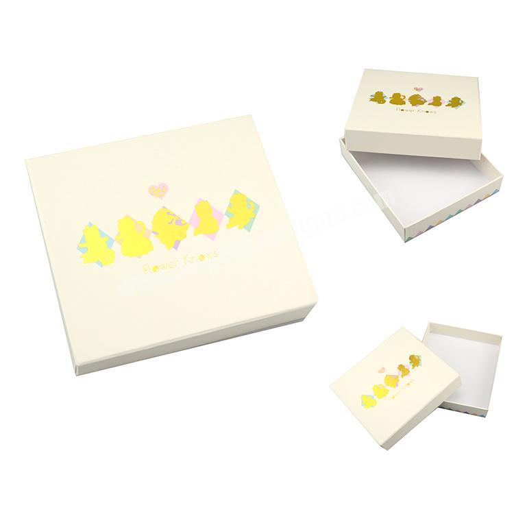 custom logo gift box rigid white cardboard box luxury t-shirt packaging boxes