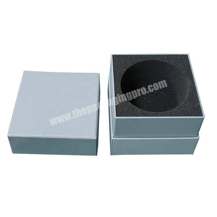 custom logo luxury 2 pieces lid off rigid crystal ball packaging square cardboard fancy paper gift box