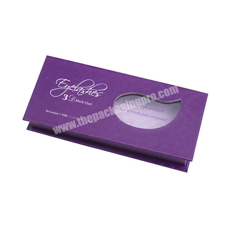 custom logo luxury empty false eyelash packaging box