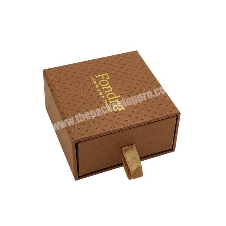custom logo sliding drawer fancy luxury candy gift manufacturer chocolate packaging box