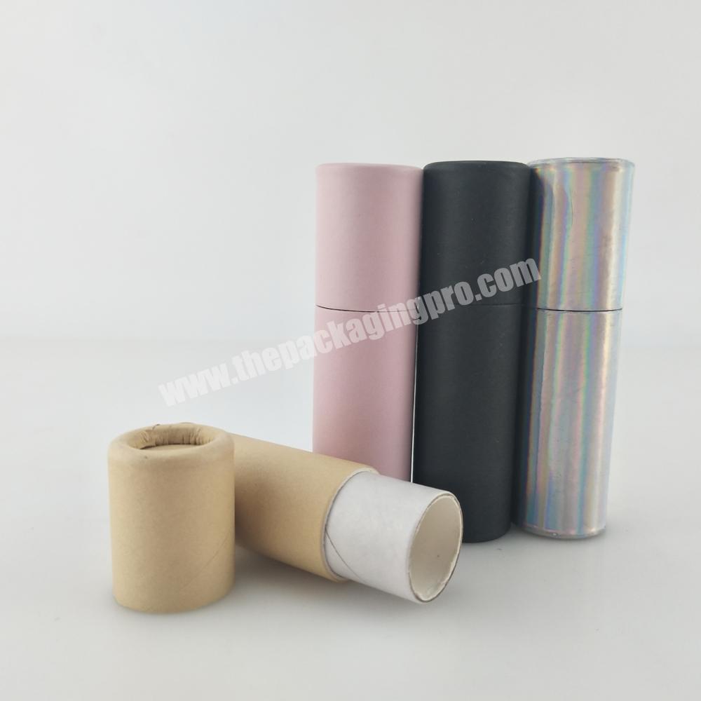 custom paper biodegradable lip balm tubes print