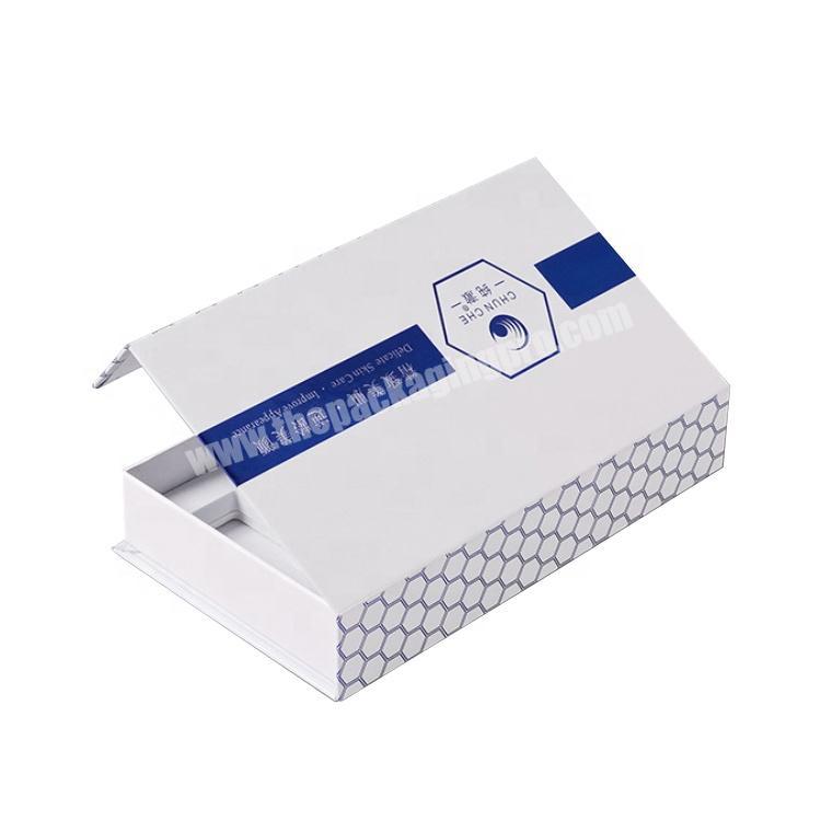 custom paper cardboard white magnetic closure gift packaging supplies magnet box
