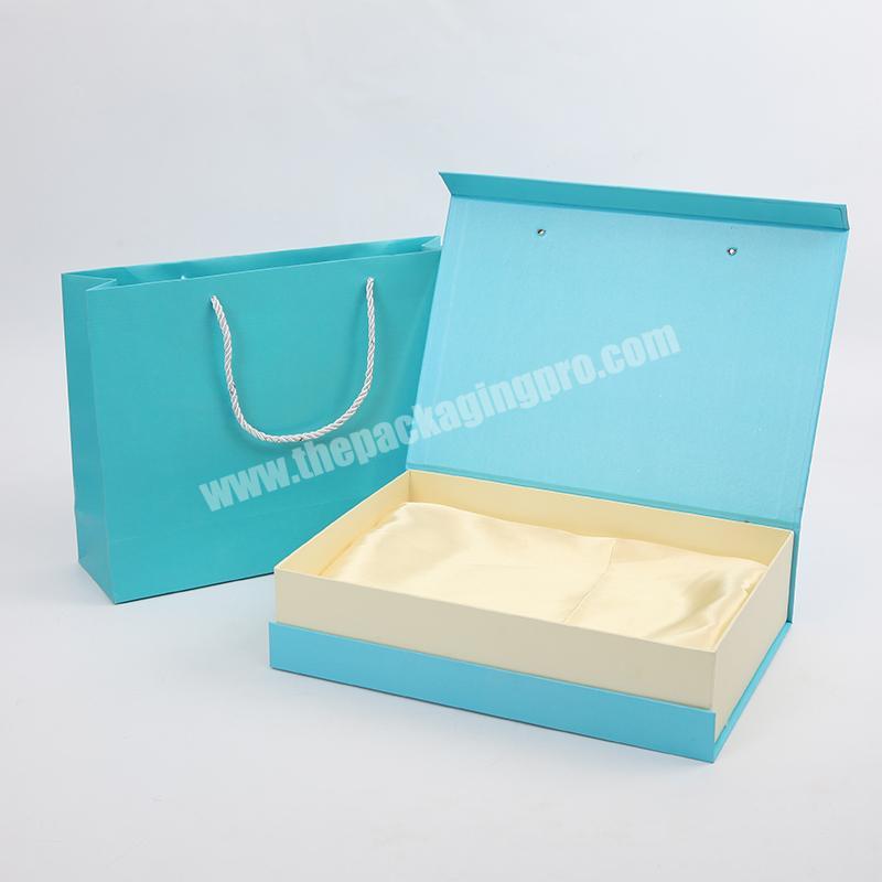 custom paper packaging blue gift navy cardboard magnetic packing box