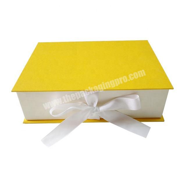 custom paper packaging printed magnetic flip lid design luxury invitation wedding favors gift card box