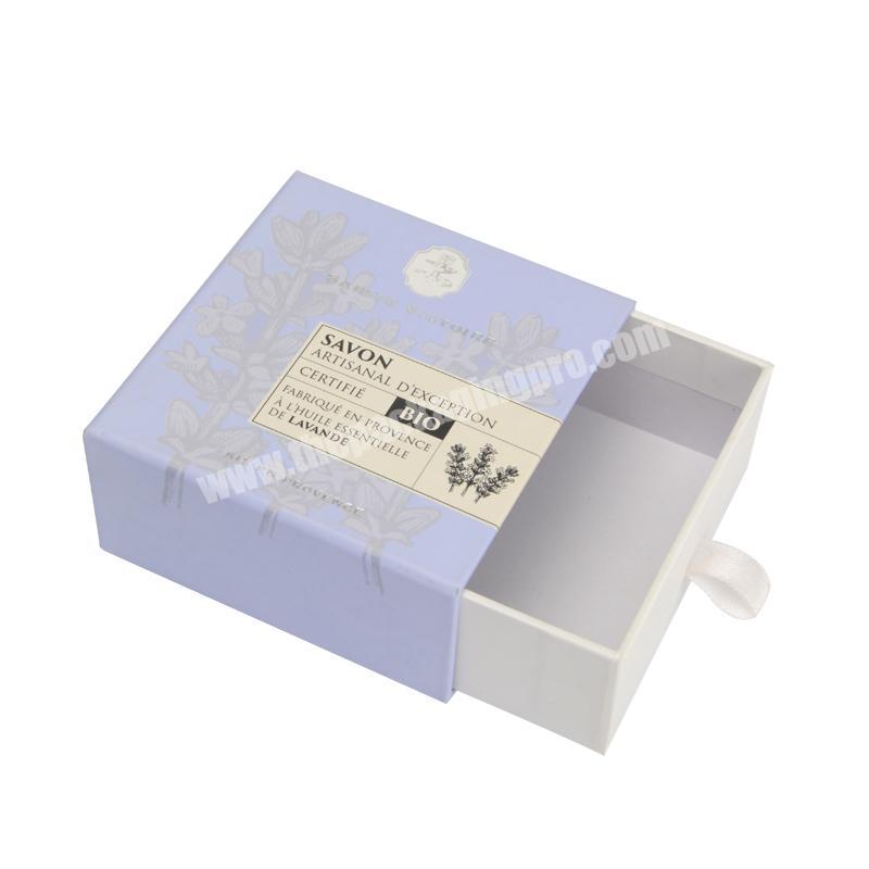 custom printed cardboard box drawer slide box perfume box packaging